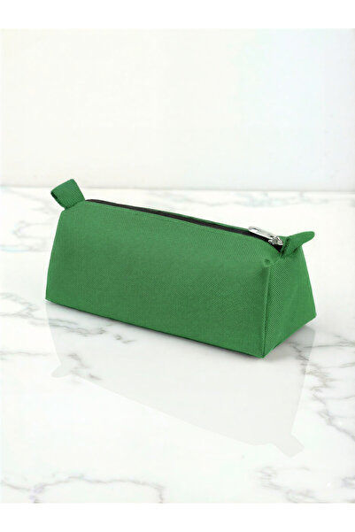 AXUM Yeşil Kalem Kutusu Tek Bölmeli Üçgen Kalemlik