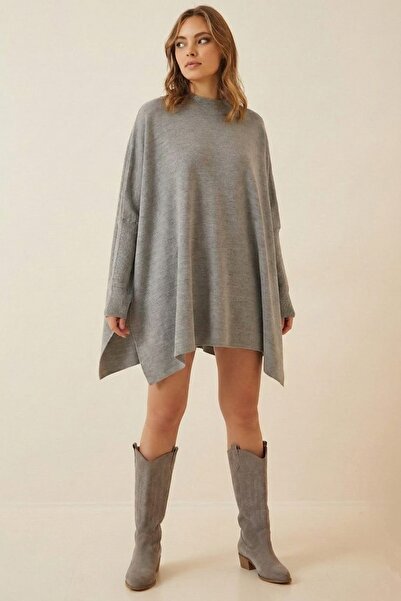 onno style woman DÜZ SALAŞ TRİKO PANÇO