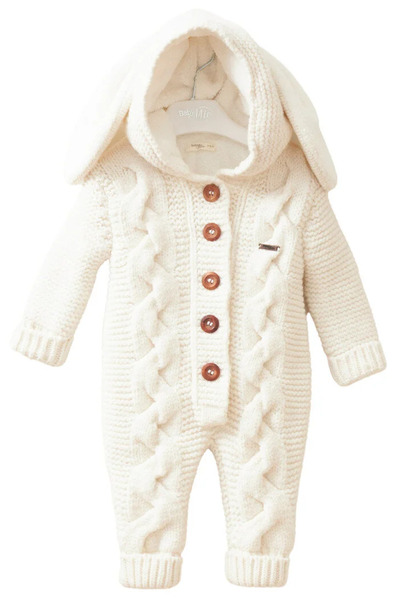 Babymio Tavşanlı Triko Tulum 7036