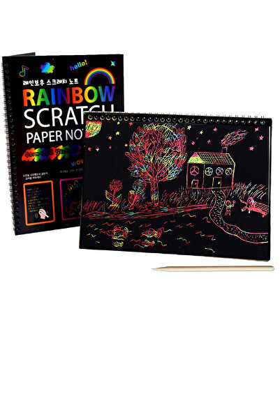 letgotoys Kazıma Kağıdı ve Kalem Sihirli Kağıt 20x26 Cm 10 Lu