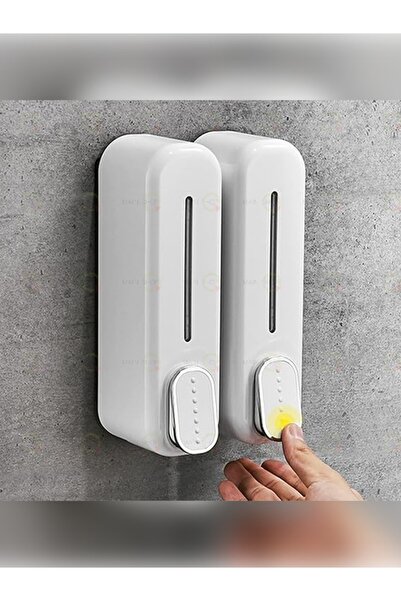 MAİN SHOP 2 قطعة موزع صابون سعة 350 مل مثبت على الحائط، موزع شامبو للحمام، صا...