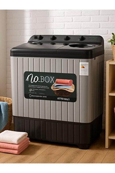 Wbox غسالة ملابس W.BOX ذات حوضين - 7 كجم - 256 كيلو واط - أسود - WBTT9BLACK