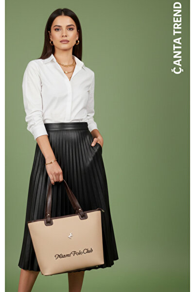 Çanta Trend حقيبة يد نسائية كبيرة الحجم من ميامي بولو كلوب ساند
