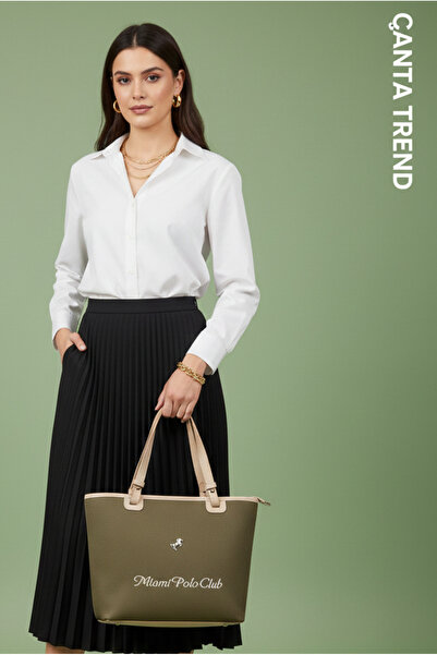 Çanta Trend حقيبة يد نسائية كبيرة الحجم من ميامي بولو كلوب جرين كوم
