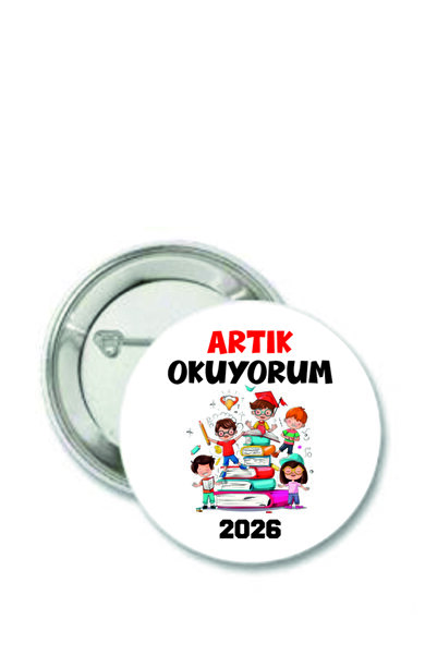 Genel Markalar Artık Okuyorum Rozet 30 ADET