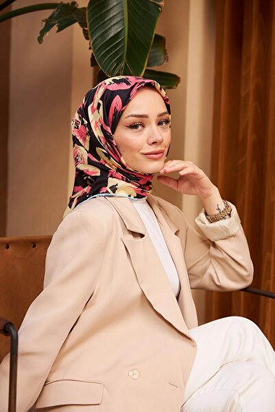 İpekhan Nature Iris Soft Eşarp Bej Pembe 1160-01