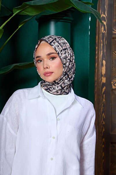 İpekhan Eșarfă moale de colecție Marrakech Mink Black 1203-11