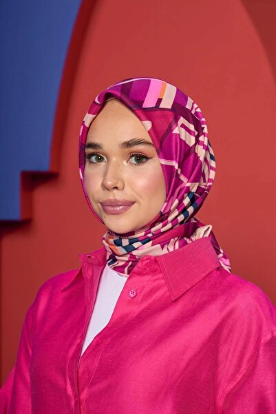 İpekhan مجموعة مراكش وشاح ناعم وردي غامق كارمن 1208-11