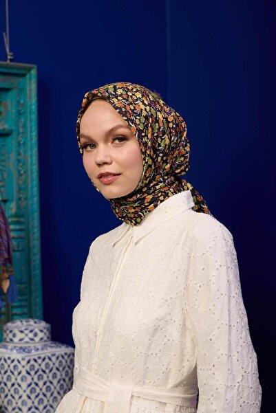 İpekhan مجموعة مراكش وشاح ناعم أسود ألتوني 1193-17