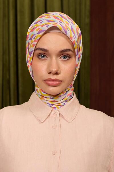 İpekhan Relax Trapz Geometric Soft Orange & Green