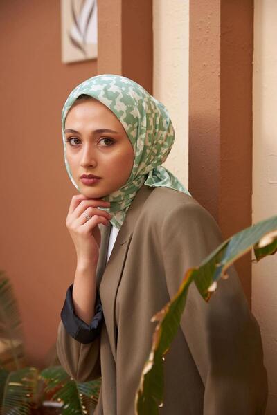 İpekhan Aura Kazayağı Soft Eşarp Su Yeşili 1155-14