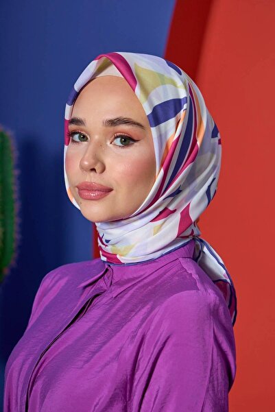 İpekhan Мек шал Marrakech Collection, люляк, тъмно розов, 1206-03