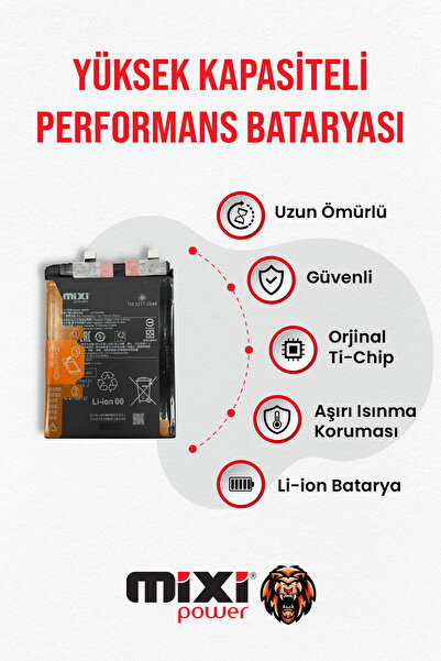 mixipower Xiaomi POCO F5 PRO Uyumlu Tam Kapasite Batarya TR Garantili