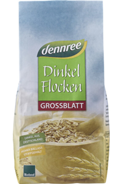 Dennree Fulgi de spetă mari, bio, 500g,