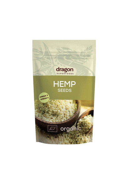 Dragon Superfoods Seminte de canepa decorticate bio, 200g, DS