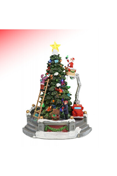 OEM Christmas Tree Decoration that is decorated, with lights, musical, battery-operated and USB