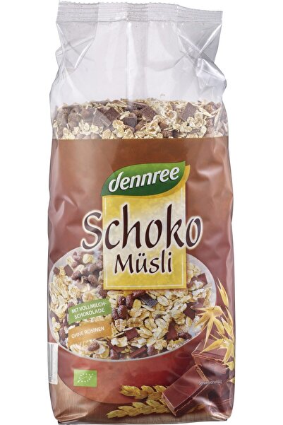 Dennree Musli cu ciocolata bio 750g,