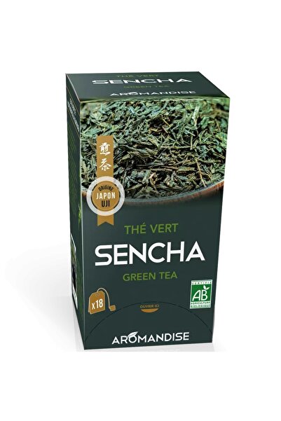 Aromandise Ceai verde Sencha bio 18 pliculete x 2g,