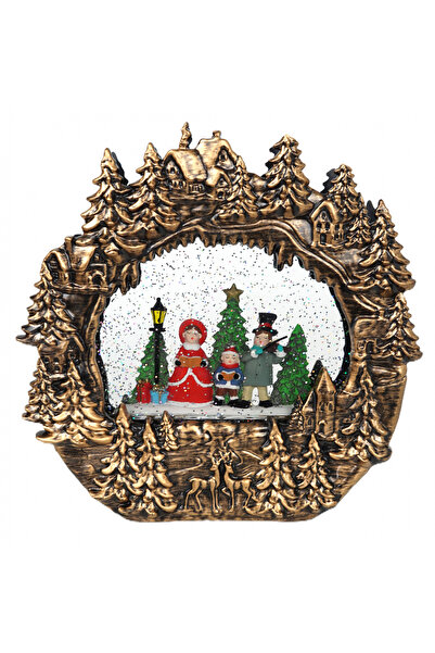 OEM Decoratiune Craciun, Tip Ornament, muzical, cu zapada, pe baterii si USB,...