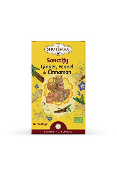 Shotimaa Ceai Chakras -Sanctify - ghimbir, fenicul si scortisoara bio 16dz