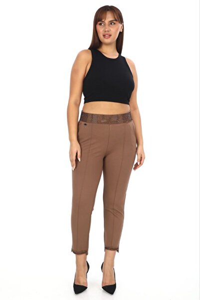 ZANESSI Plus Size Shaping / Sculpting High Waist Belt and Leg Stone Detailed ...