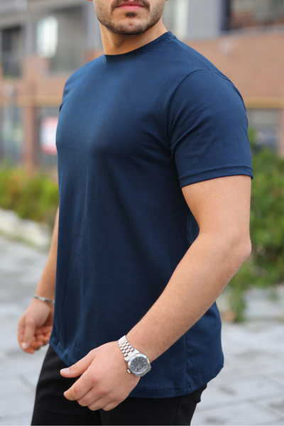 Berka Men's Crew Neck Basic T-Shirt – Breathable Cotton, Casual Sports Short Sleeve T-Shirt