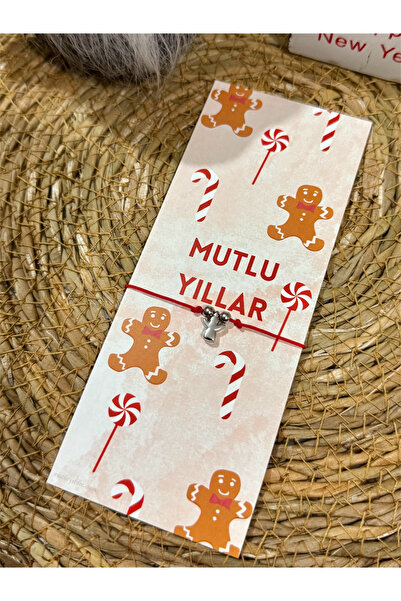 FIERA JEWELRY Red String Angel Adjustable Bracelet with New Year Card