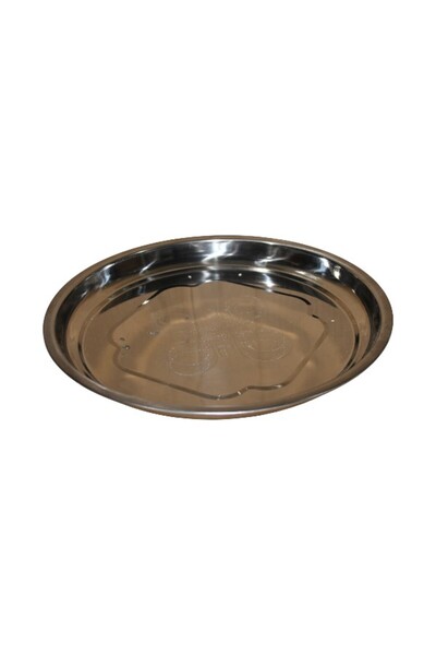 WDA Stainless Steel Round Serving Plate – Multipurpose Kitchen Tray
