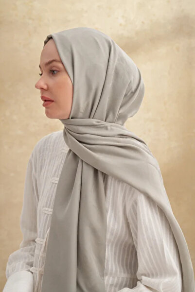 ARMANDA شال من الكتان بنمط باروك من الخيزران باللون الأخضر