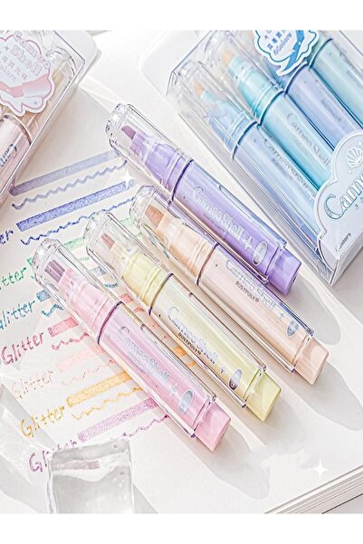 U-4 Fosforlu Kalem 6'LI Pastel Premium U4-0711