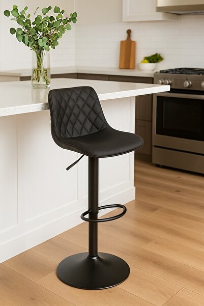 NZONE STORE كرسي بار قابل للتعديل مع مسند للقدمين - كرسي دوار عصري(100×42×40 )سم