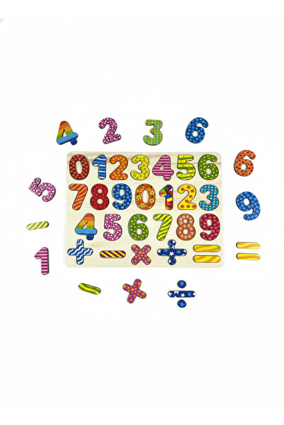 Lunitoys Ahşap Rakamlar Eğitici Zeka Geliştirici Matematik Öğretici Set (CE SERTİFİKALI)