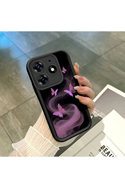 ucuc حافظة هاتف تكنو سبارك 10 برو 4G متوافقة مع السيليكون الأسود اللطيف بنمط ...