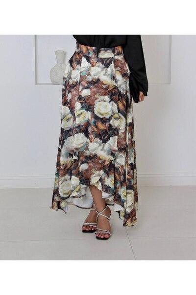 SELSAL Floral print maxi skirt