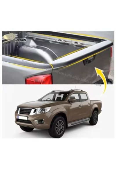 ROAL TUNİNG 2014-2021 NİSSAN NAVARA BAGAJ KAPAK ÜSTÜ SPOİLER MAT SİYAH