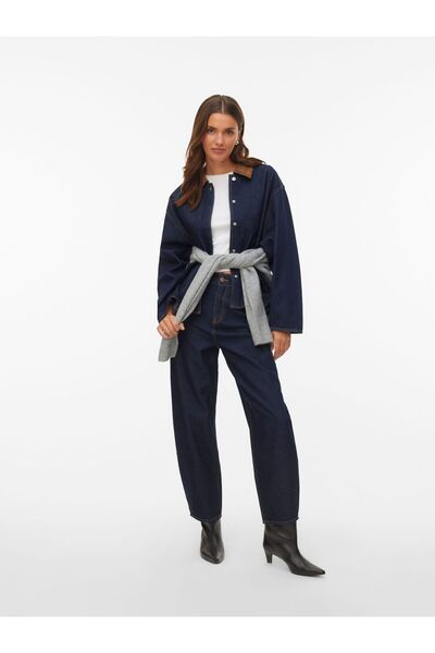 Vero Moda Mom Jeans AWEVELINE Hohe Taille Barrel Fit Jeans