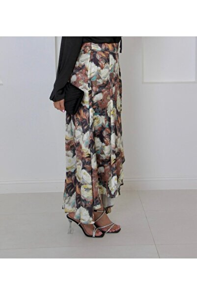 SELSAL Floral print maxi skirt