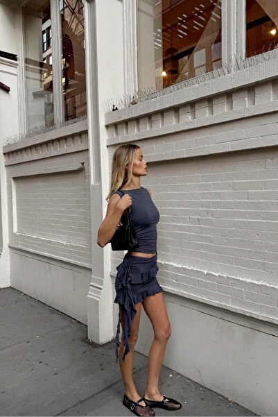 World Fashion Trends Wft3067 Layered Skirt Set