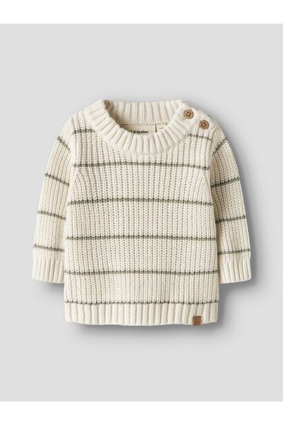 Lil' Atelier Baby Strickpullover Streifen