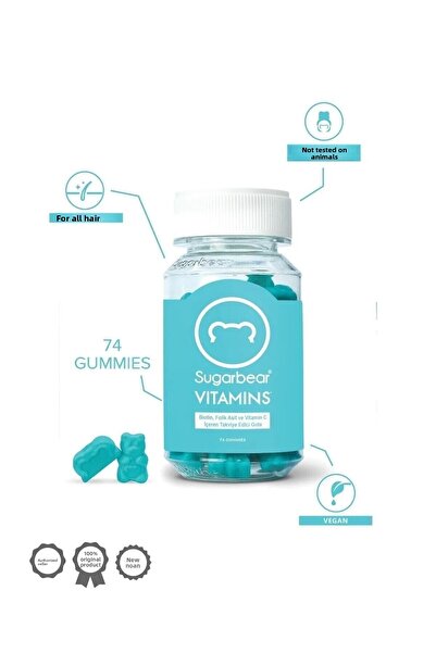 Sugarbear Sugar Bear Hair Vitamin 74 Capsules Double Deal Pack