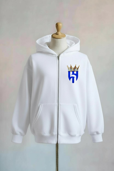 Vordevia سترة الهلال مطبوع ذات قصة فضفاضة سحابات