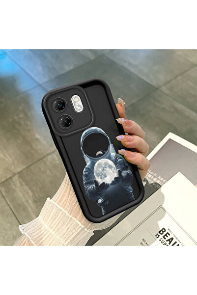 ucuc حافظة هاتف متوافقة مع إنفينكس هوت 50i مصنوعة من السيليكون الأسود بنمط را...