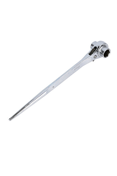 Lawazim Ratchet Wrench 17 19mm Chrome for Construction and Mechanical Repair