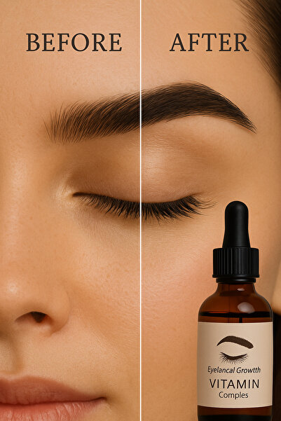 Puredermine Herbal Natural Eyebrow and Eyelash Growth Serum – Oil-Based Vitamin Complex Enhancer, Nourishing,