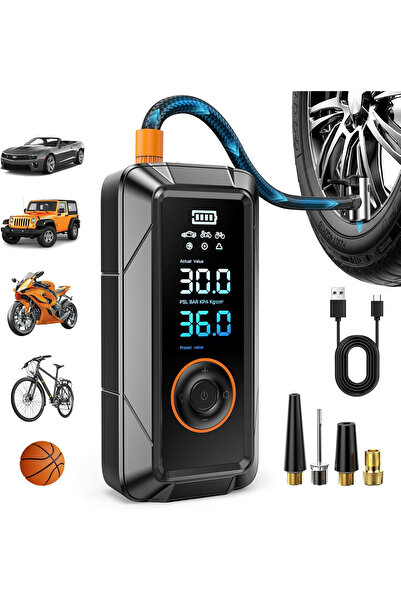 Kodak 150PSI Cordless Tire Inflator: 4X Faster | Car/Bike/Ball - Xmas Gift! Hot Deal!