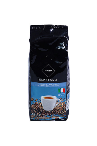 Rioba Cafea Boabe Decofeinizata 500 g -3 buc ( 3 pachete)