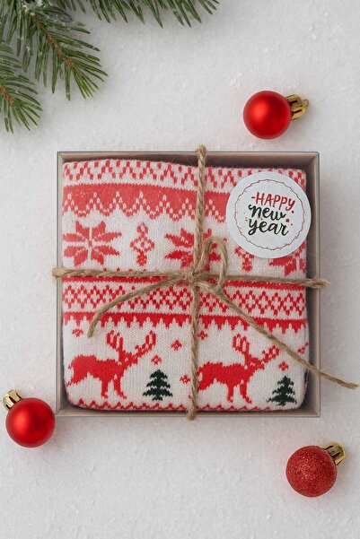 ALASEREN Acetate Boxed Christmas Gift – Colorful Winter Socks in Stylish Packaging 🎁