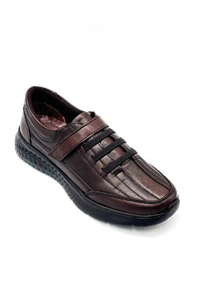 KİNDEP Takeo Genuine Leather Velcro Lightweight Casual Women's Comfort Shoes ...