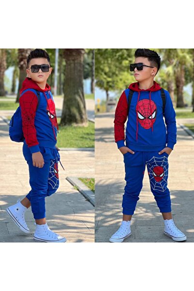 SPIDERMAN KIRMIZI TAM KAPANAN KOSTÜM TAKIM (KİDSPİTİRCİK)