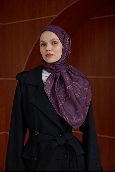 İpekhan Winter Bloom Soft Scarf 1243 Light Purple